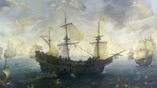 Galeones españoles de la Gran Armada por Cornelis Claesz