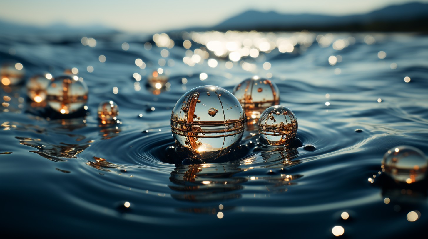 Recreación de las esférulas metálicas, mediante IA