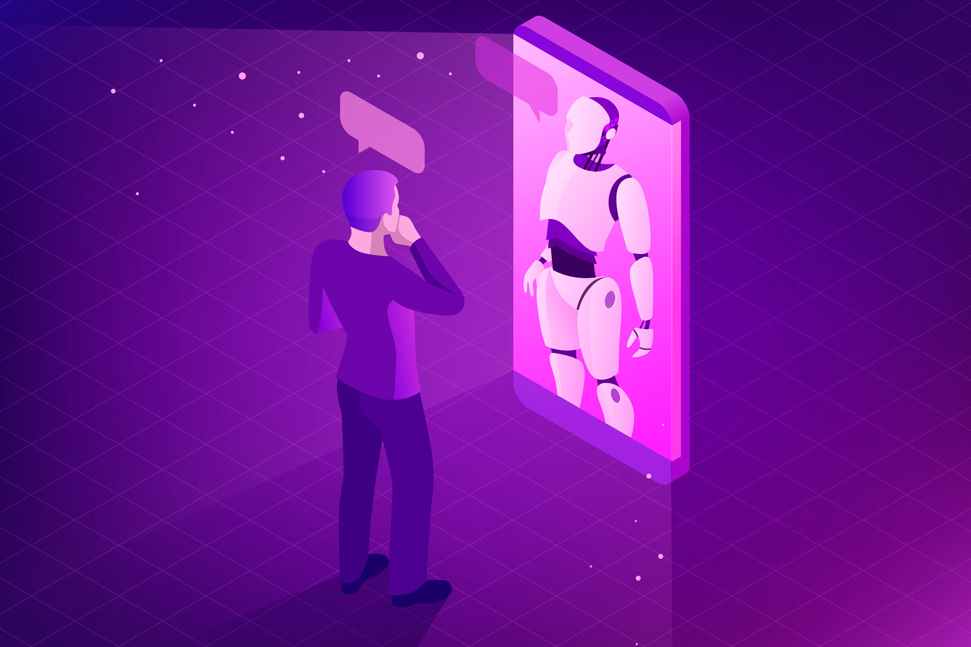 Ilustración hombre IA