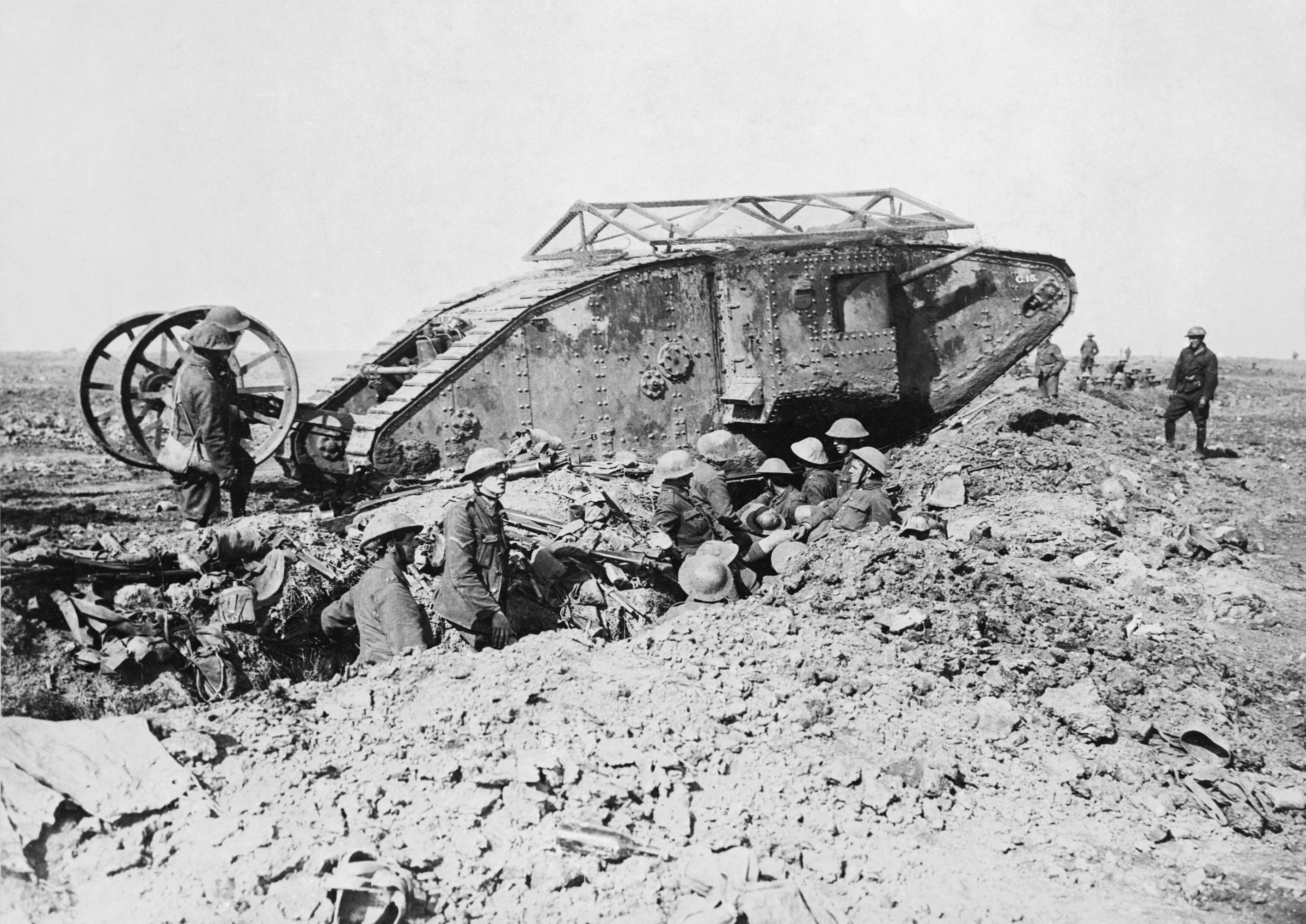 Tanque Mark I en septiembre de 1916