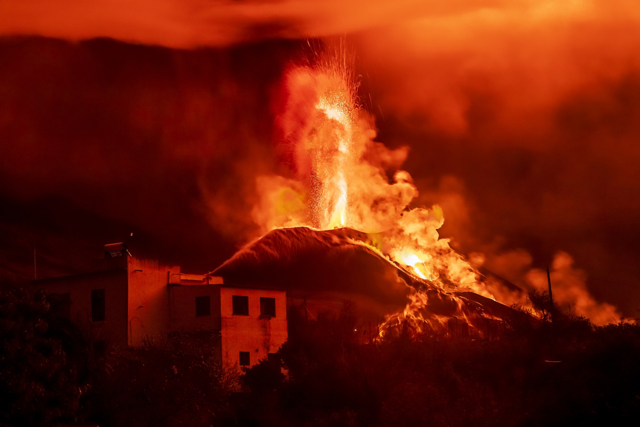 Volcán La Palma, cuya erupción cumple 2 años en 2023.