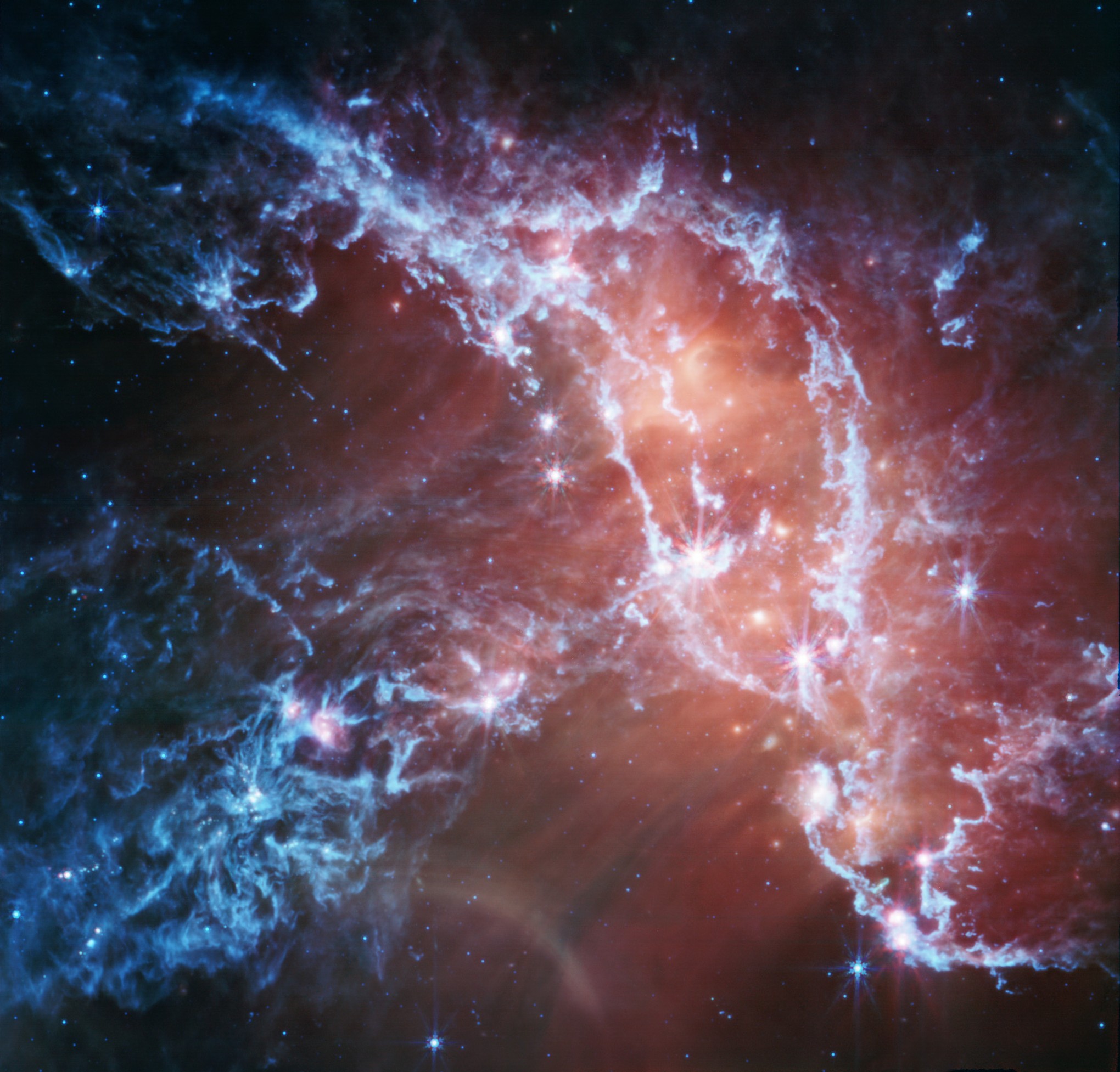 James Webb capta una impresionante imagen de NGC 346 dentro de la Pequeña Nube de Magallanes