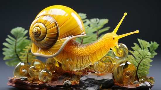 Te presentamos al caracol margarita, nueva especie de color amarillo limón brillante