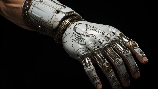 Concepto de mano biónica