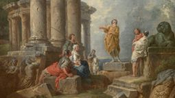 Ruinas con San Pablo predicando