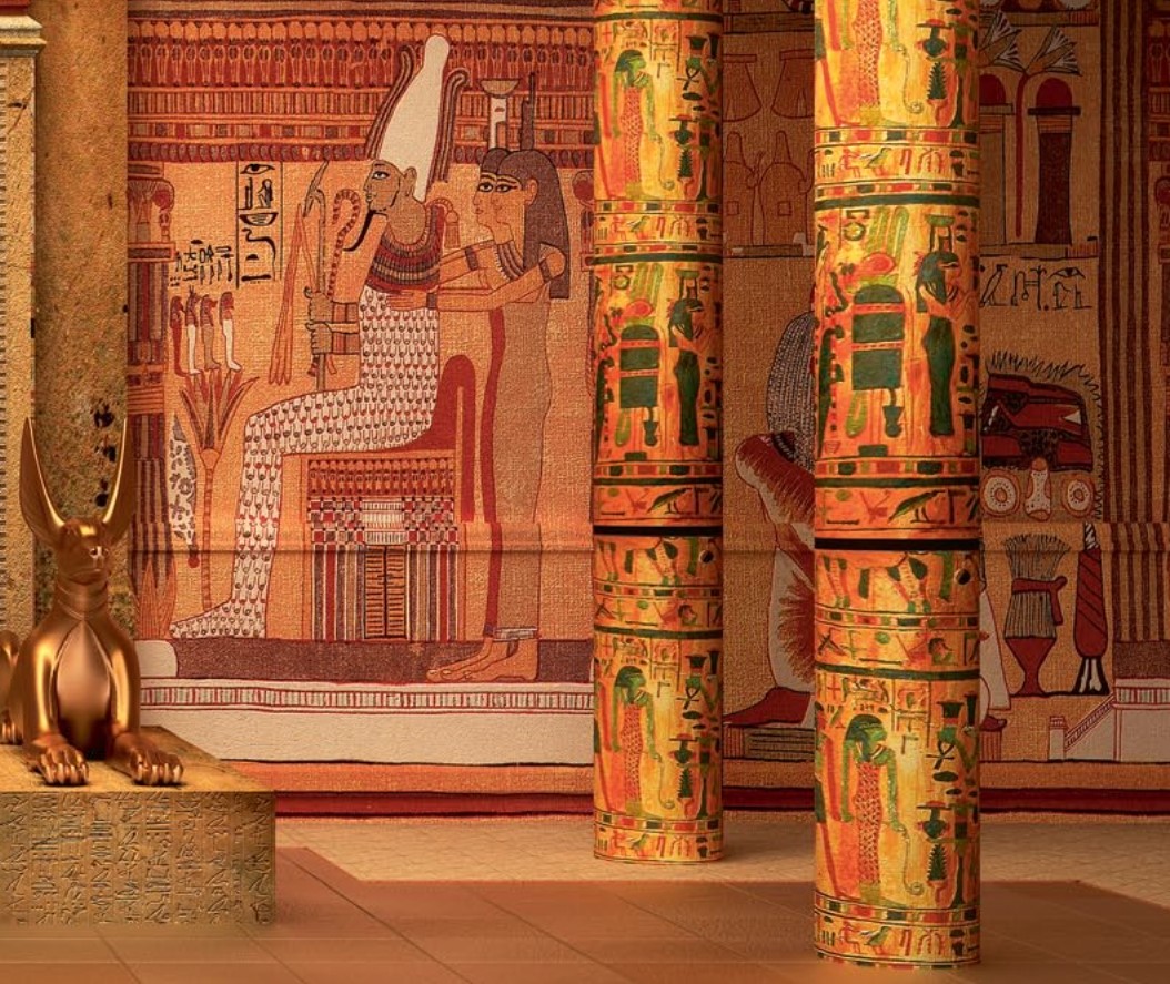 Recreación del interior de la tumba de un faraón