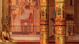 Recreación del interior de la tumba de un faraón