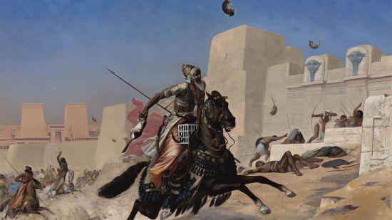 Cambises en el asedio de Pelusio por Paul-Maire Lenoir