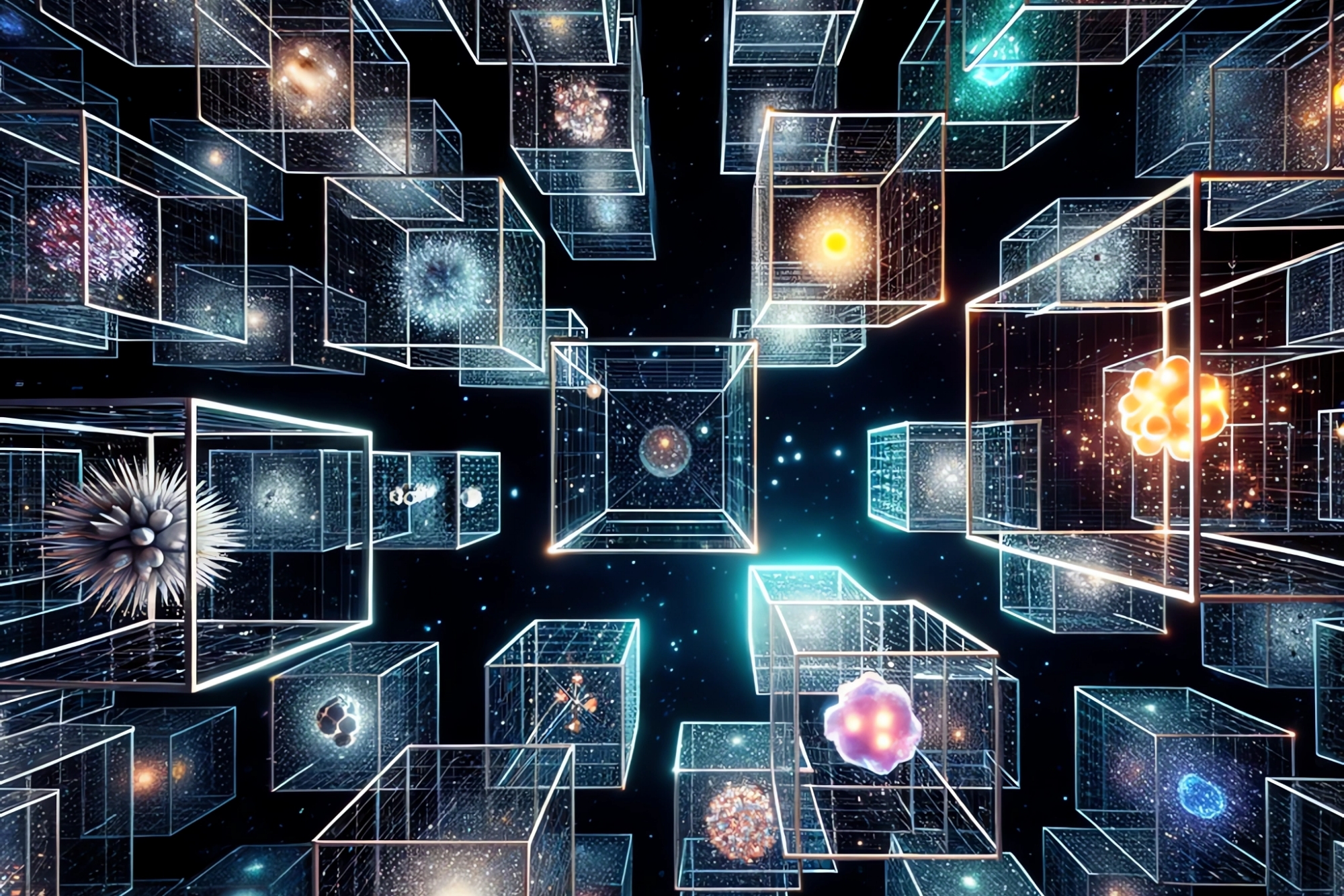 Así imagina la inteligencia artificial el zoo de partículas subatómicas