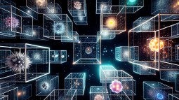 Así imagina la inteligencia artificial el zoo de partículas subatómicas