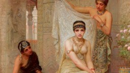 La reina Esther (1878), de Edwin Long. Aunque esta jóven judía vivió en el siglo v a. C.,