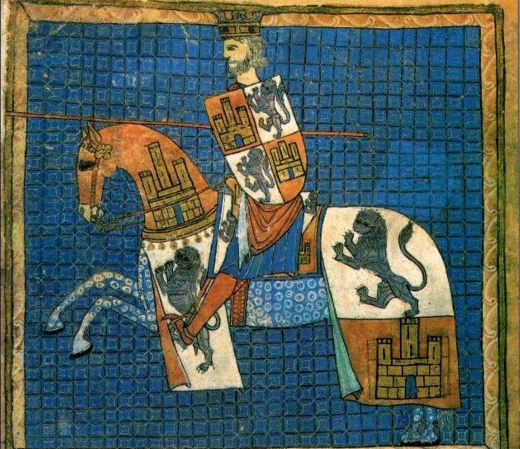Alfonso X en iluminación medieval