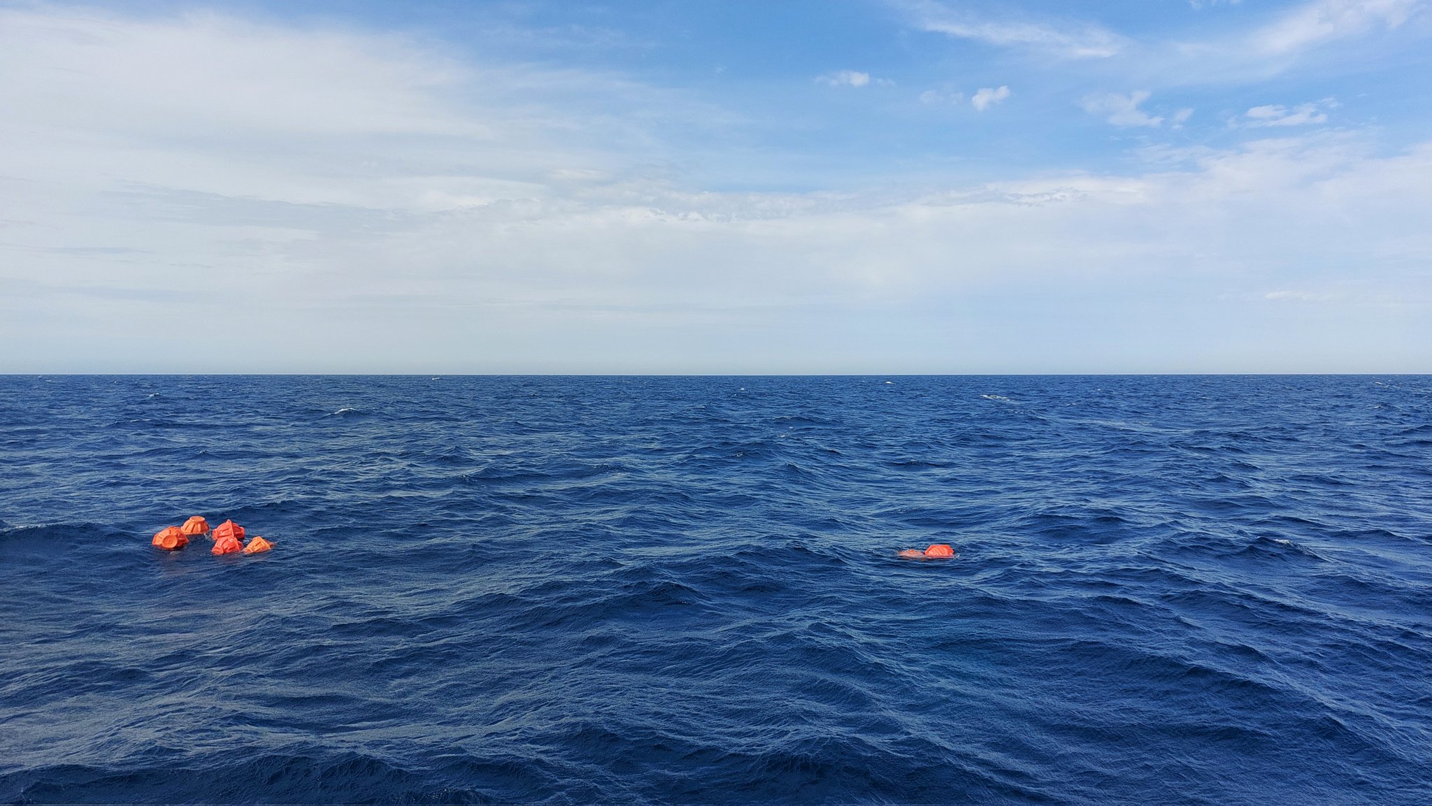Superficie del océano Atlántico desde el buque Sarmiento de Gamboa
