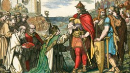 El obispo de Rávena entrega la ciudad a Teodorico el Grande, el 27 de febrero de 493