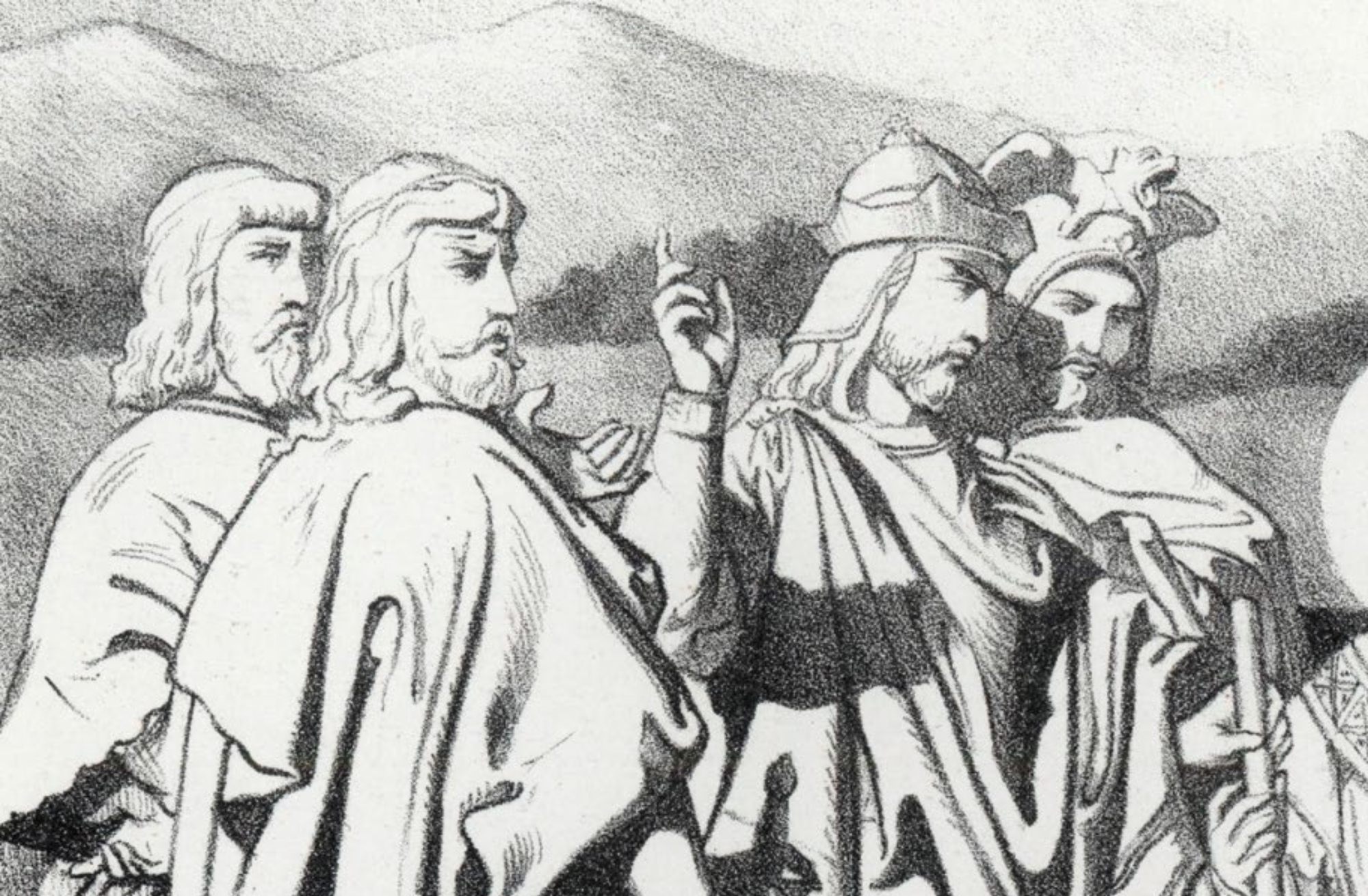 Legisladores godos, en un grabado de 1871