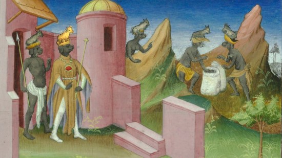 Hombres cabeza perro