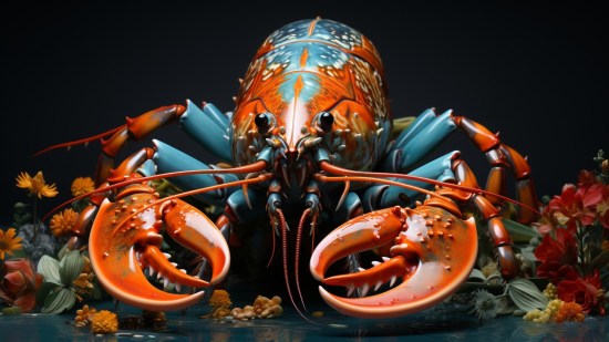 Esta langosta es mitad macho, mitad hembra, mitad naranja y mitad azul