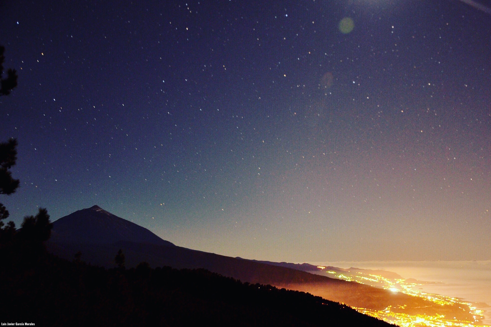 Efectos de la contaminación lumínica en Tenerife