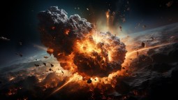 Una IA revela lo que sucedería si detonáramos una bomba nuclear en un asteroide próximo a la Tierra
