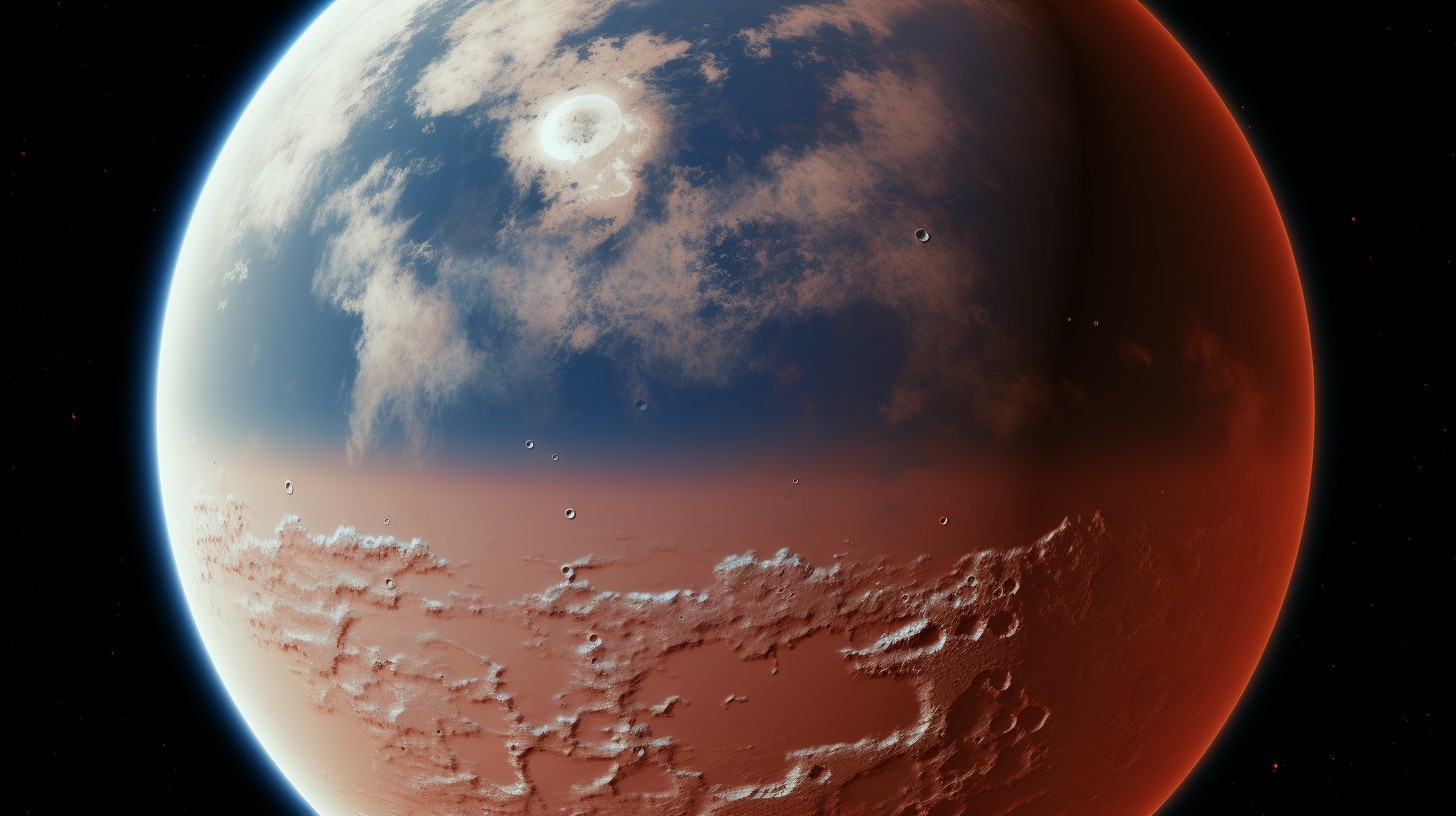 Detectan enormes cantidades de agua helada bajo el ecuador de Marte