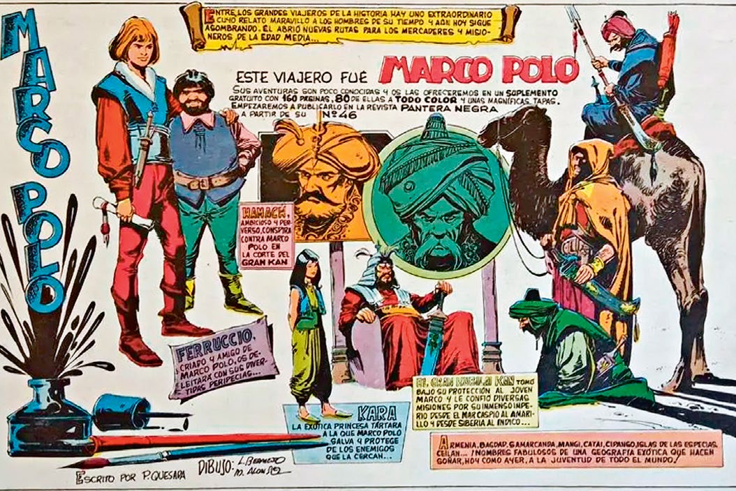 ¿Has leído alguno de estos cómics sobre Marco Polo?