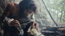 Recreación de la vida de un neandertal