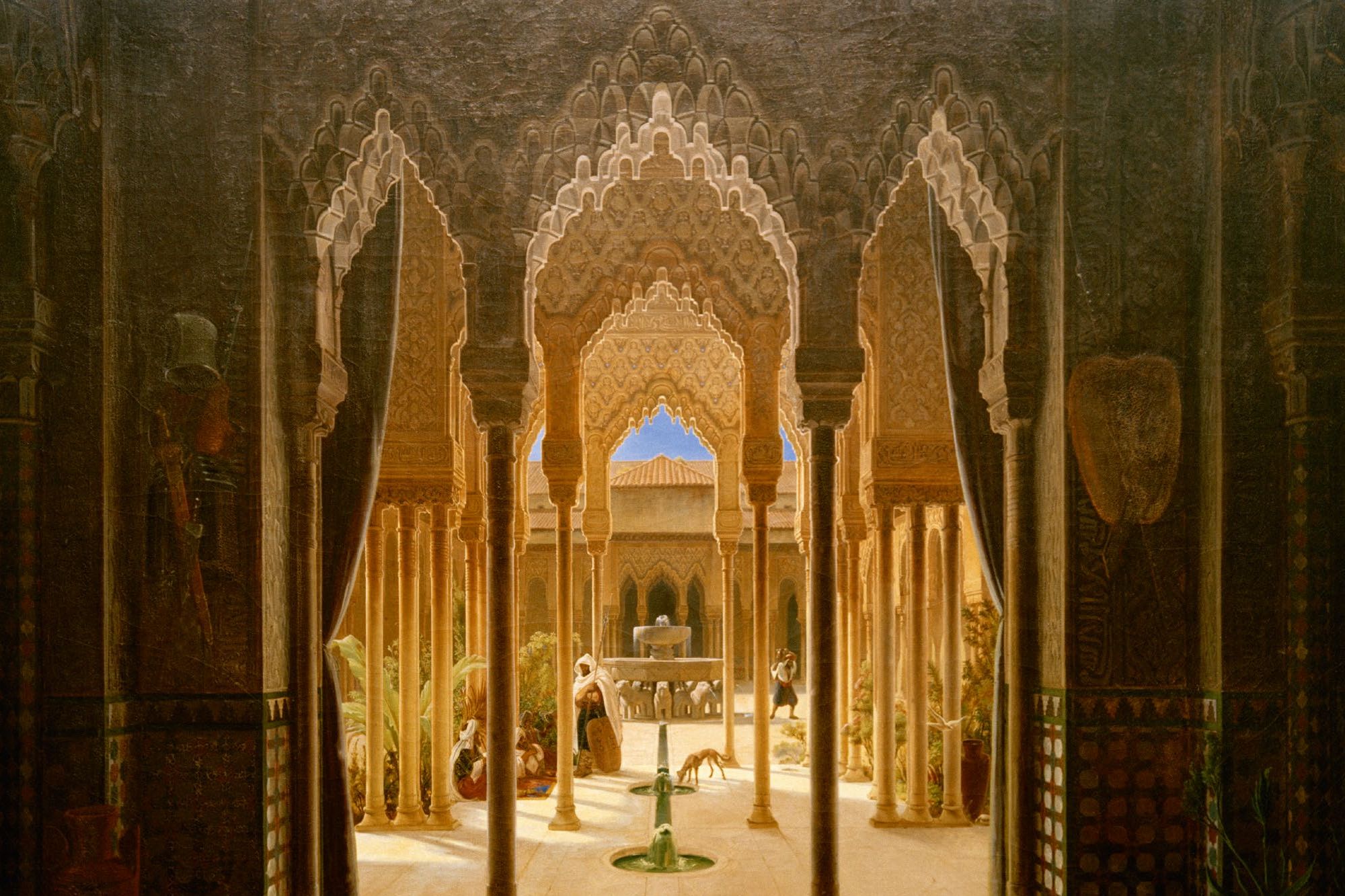 pintura-patio-leones-alhambra