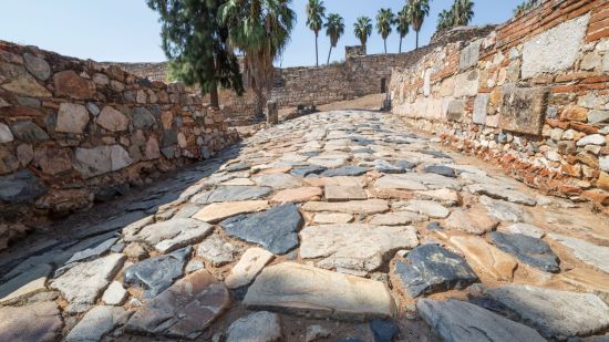 Calzada romana en Mérida