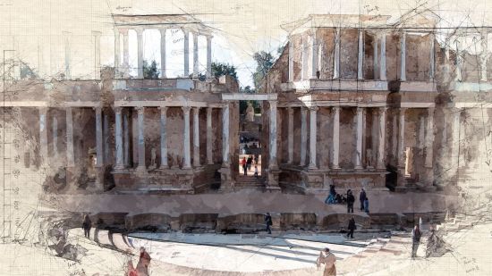 dibujo-plano-teatro-merida