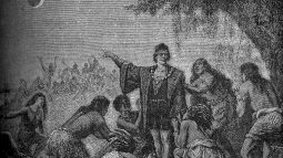 Recreación posterior del momento del eclipse lunar