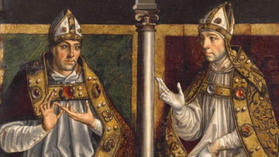 San Ambrosio y San Agustín (1495-1500), por Pedro Berruguete