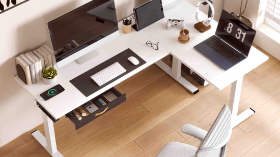 Escritorio elevable esquinero FlexiSpot