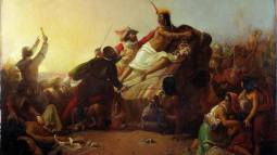 La captura de Atahualpa por John Everett Millais