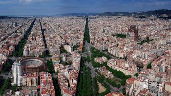 La calle más ancha de España está en Barcelona