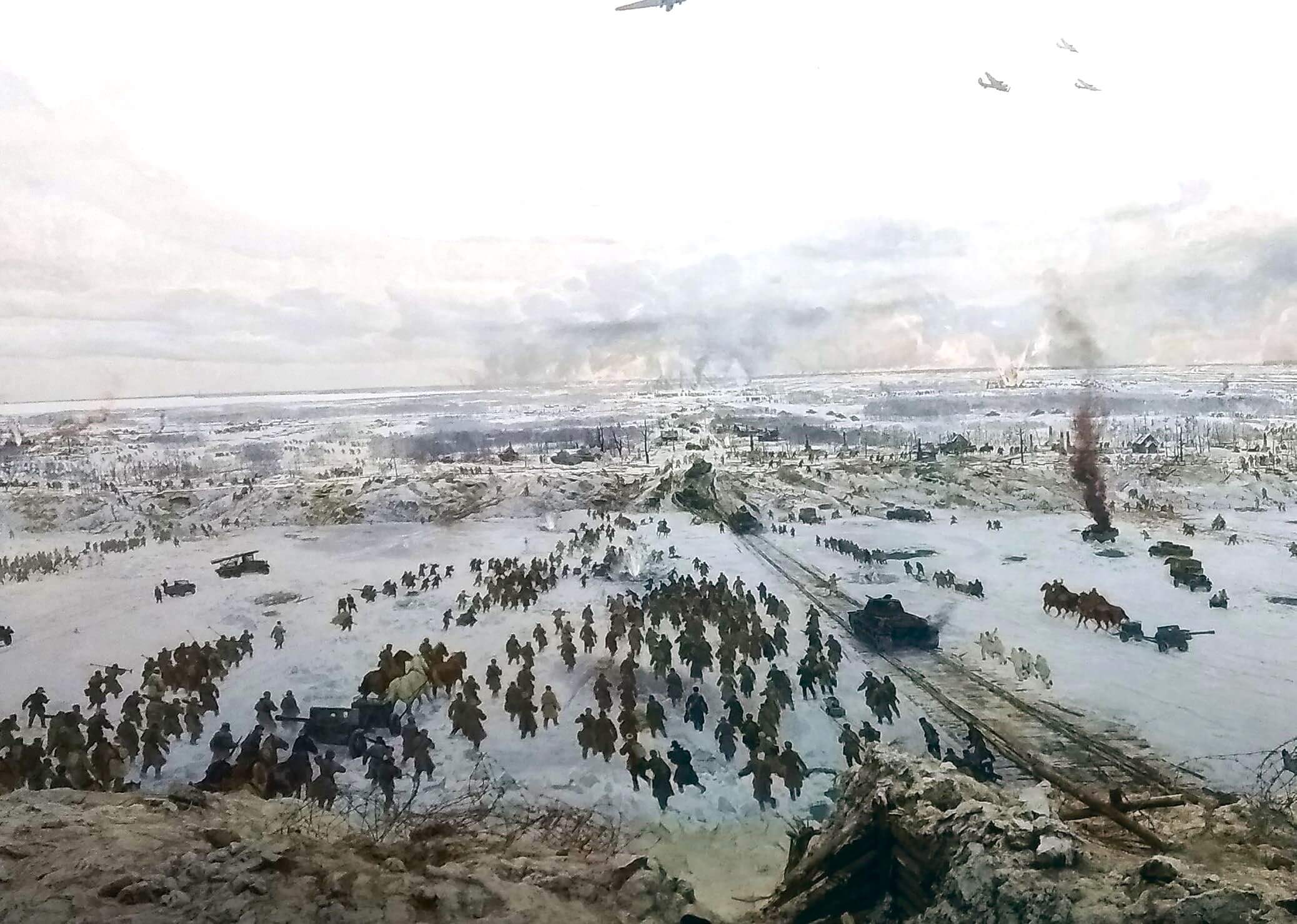 Diorama Rompiendo el cerco de Leningrado