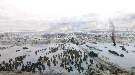 Diorama Rompiendo el cerco de Leningrado