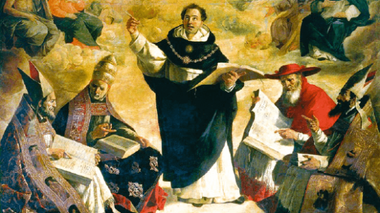 Apoteosis de Santo Tomás de Aquino (1631), óleo sobre lienzo de Francisco de Zurbarán.