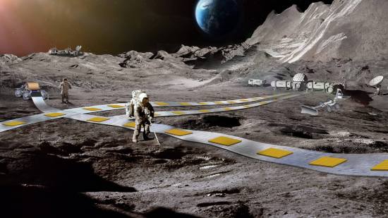 ¿Trenes en la Luna? La NASA planea construir toda una red ferroviaria en nuestro satélite