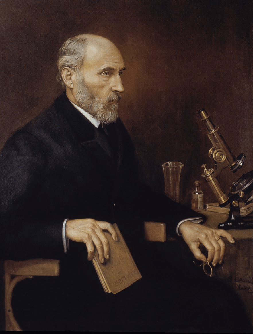 Cajal junto a un Zeiss