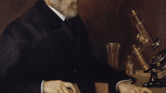 Cajal junto a un Zeiss