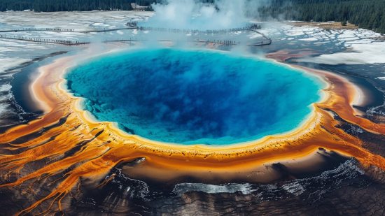 Hallan virus gigantes en el parque Yellowstone que tienen 1.500 millones de años