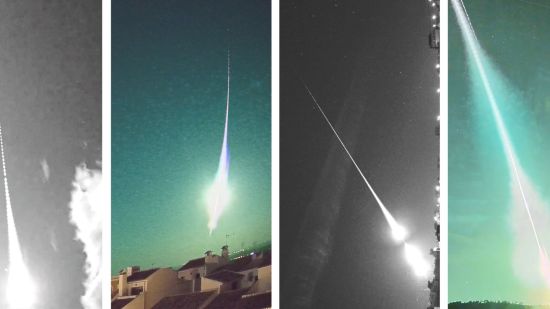 El superbólido captado desde las estaciones de la Red SPMN