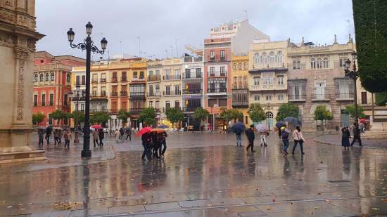Lluvia en Sevilla