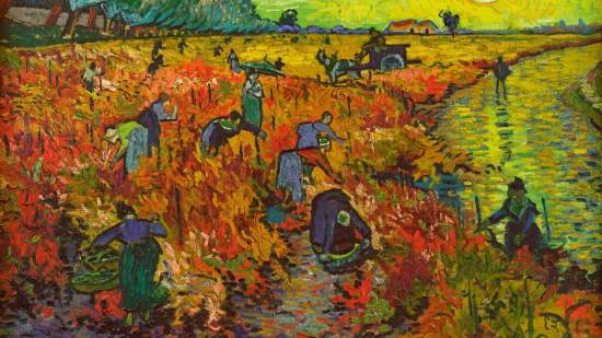 El viñedo rojo cerca de Arlés, de Van Gogh