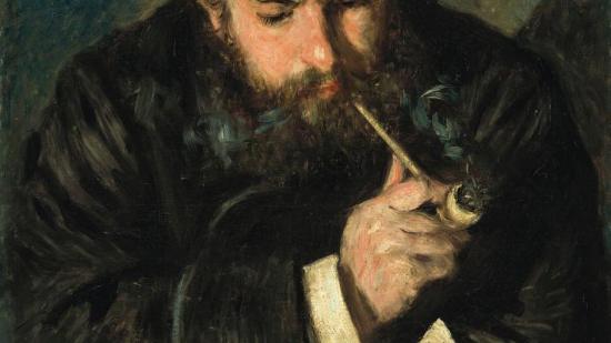 Claude Monet, pintado por Pierre-Auguste Renoir