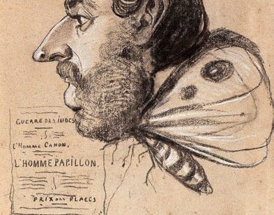 Caricatura del pintor Jules Didier, por Monet