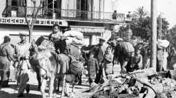 Refugiados regresan a Málaga tras la ocupación de la ciudad por los sublevados