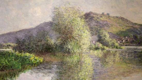Paisaje en Puerto Villez, de Monet