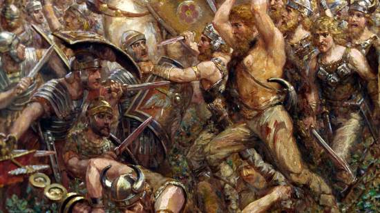 Batalla de Teutoburgo, de Otto A. Koch