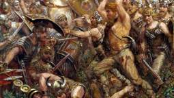 Batalla de Teutoburgo, de Otto A. Koch